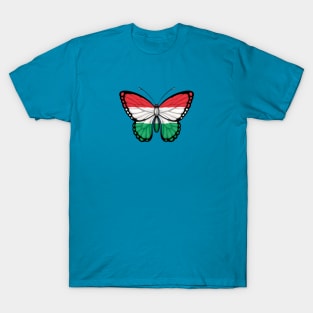 Hungarian Flag Butterfly T-Shirt